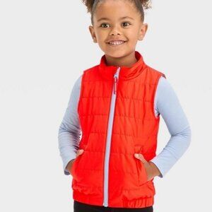 NWT Toddler Puffer Vest - Cat & Jack™ Orange 6